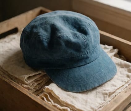 Stone-Washed Linen Cap