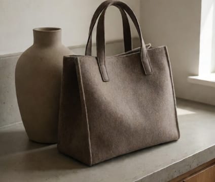 Wool Blend Tote